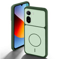 Green back cover for Redmi A7 Pro 4G with camera cut protection and ring design on back side.