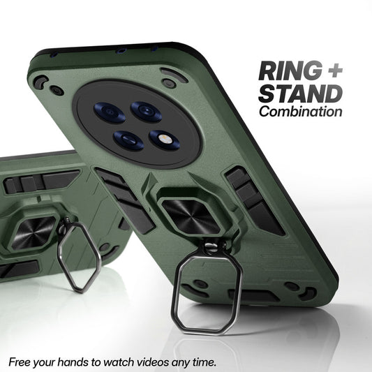 Oppo F31 Pro Plus 5G case with foldable ring stand for hands-free viewing in kickstand position