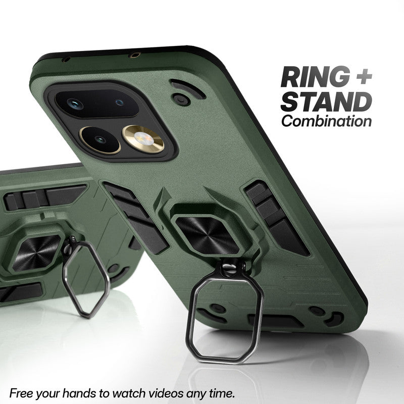 Realme 16 Pro 5G case with foldable ring stand for hands-free viewing in kickstand position