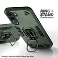 Realme C100x 5G case with foldable ring stand for hands-free viewing in kickstand position
