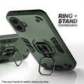 Samsung M07 case with foldable ring stand for hands-free viewing in kickstand position