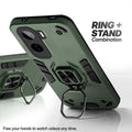 Vivo T5 Pro 5G case with foldable ring stand for hands-free viewing in kickstand position