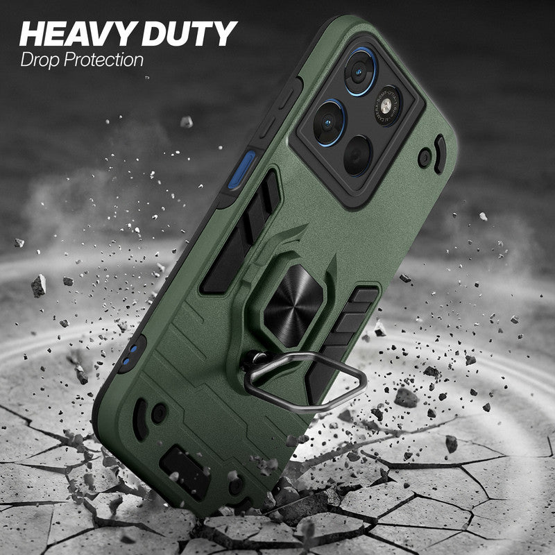 Motorola G57 Power 5G protective case illustrating impact drop protection with an impact-resistant frame.