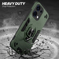 Oppo F31 5G protective case illustrating impact drop protection with an impact-resistant frame.