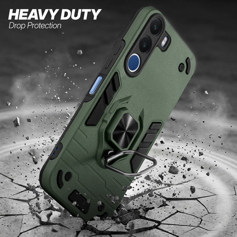 Realme C100x 5G protective case illustrating impact drop protection with an impact-resistant frame.