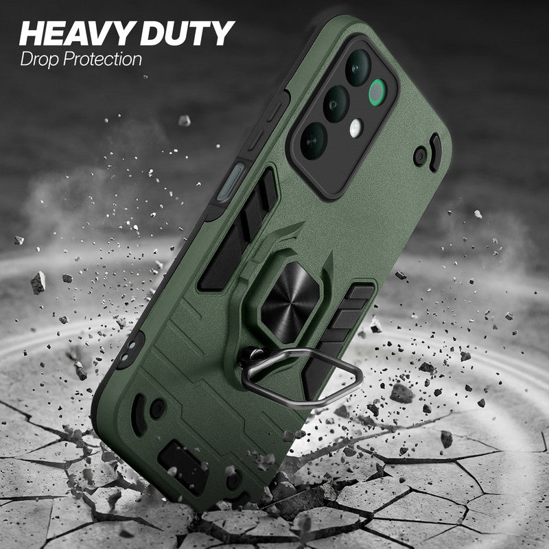 Realme C85 5G protective case illustrating impact drop protection with an impact-resistant frame.
