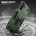 Samsung M17 5G protective case illustrating impact drop protection with an impact-resistant frame.