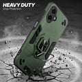 Samsung M17e 5G protective case illustrating impact drop protection with an impact-resistant frame.