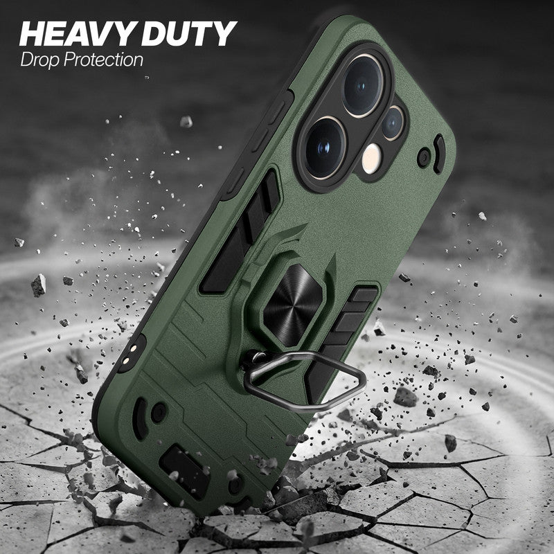 Vivo V60 5G protective case illustrating impact drop protection with an impact-resistant frame.