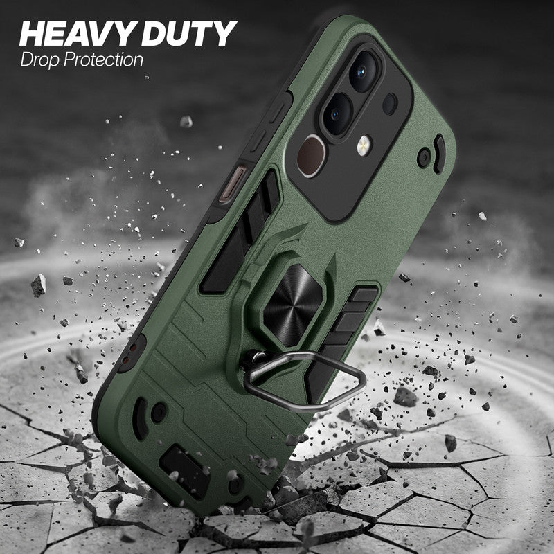Vivo Y31 Pro 5G protective case illustrating impact drop protection with an impact-resistant frame.