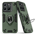 Back view of Motorola G37 5G case highlighting the built-in rotating metal ring holder