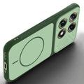 Angled view of Green mobile case for Motorola Signature with proper charging port cutout, speaker holes and strong corner protection.