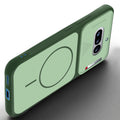Angled view of Green mobile case for Nothing Phone 4A 5G with proper charging port cutout, speaker holes and strong corner protection.