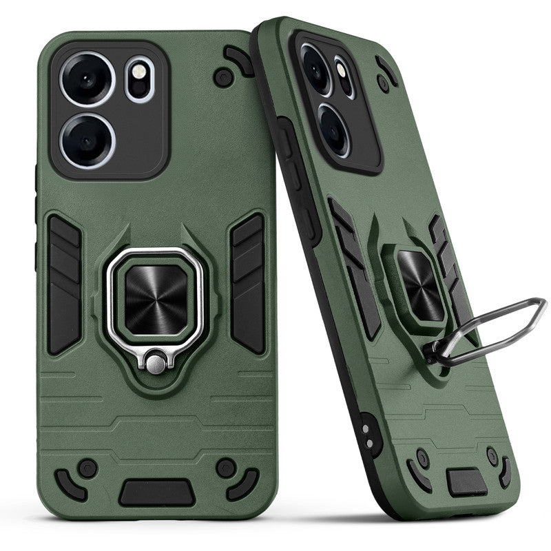 Back view of OnePlus Nord CE 6 5G case highlighting the built-in rotating metal ring holder