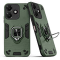 Back view of Oppo A6C 4G case highlighting the built-in rotating metal ring holder