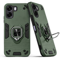Back view of Oppo A6x 5G case highlighting the built-in rotating metal ring holder