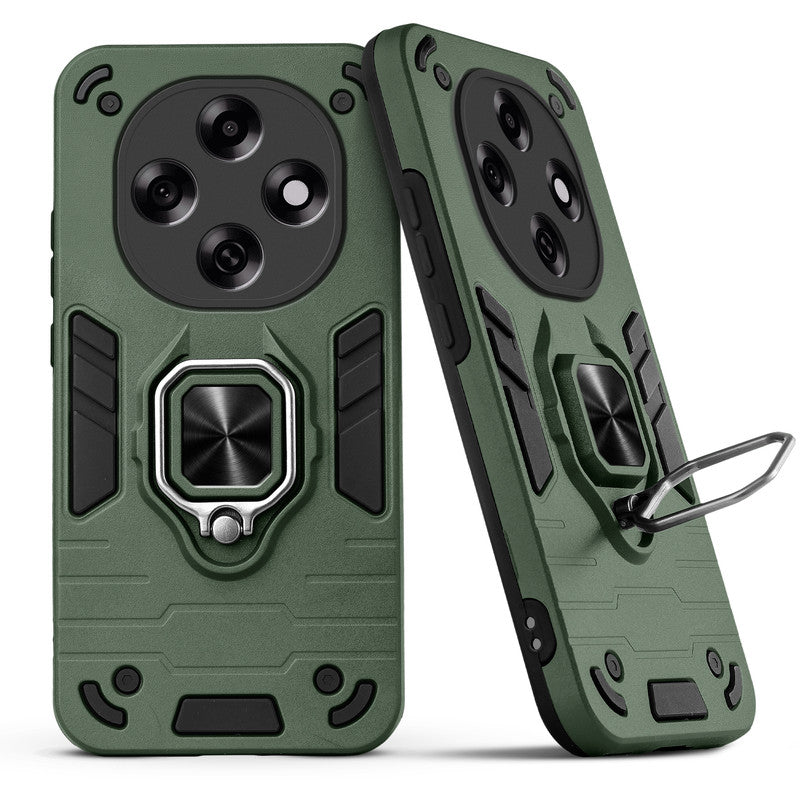 Back view of Oppo F31 Pro 5G case highlighting the built-in rotating metal ring holder