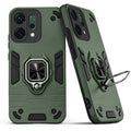 Back view of Oppo Reno 14 5G case highlighting the built-in rotating metal ring holder