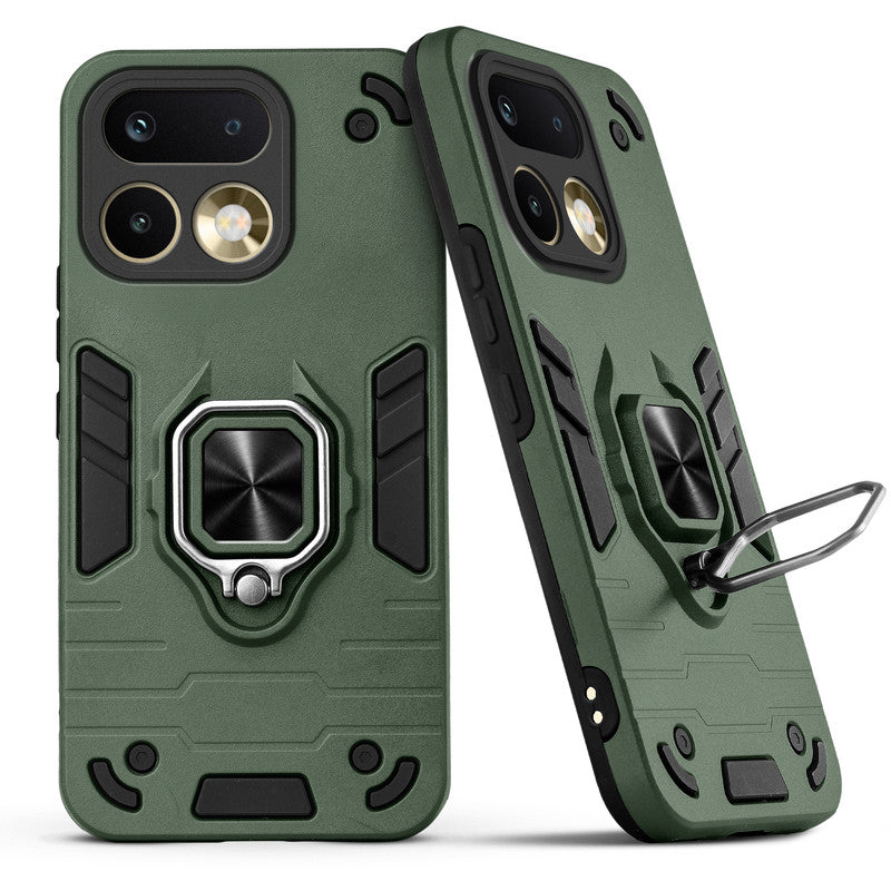 Back view of Realme 16 Pro 5G case highlighting the built-in rotating metal ring holder