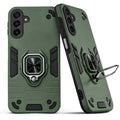 Back view of Samsung M17 5G case highlighting the built-in rotating metal ring holder