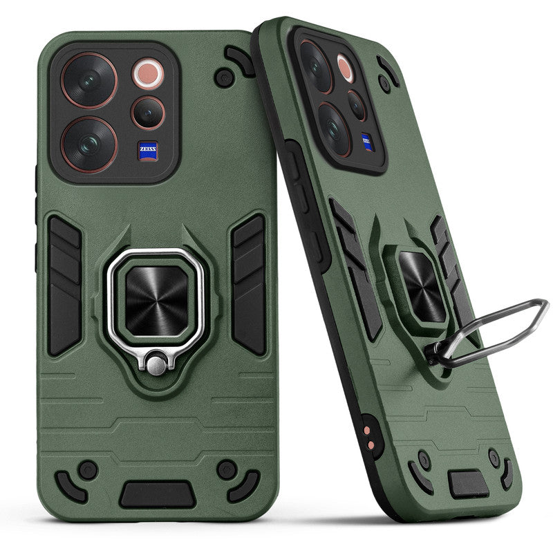 Back view of Vivo V70 5G case highlighting the built-in rotating metal ring holder