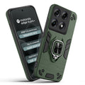 Front and back view of Motorola Moto Edge 70 Pro Plus 5G fitted with a protective case and ring grip