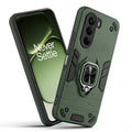 Front and back view of OnePlus Nord CE 6 Lite 5G fitted with a protective case and ring grip