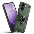 Front and back view of Oppo A6x 5G fitted with a protective case and ring grip