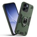 Front and back view of Oppo Reno 15C 5G fitted with a protective case and ring grip