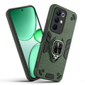 Front and back view of Realme 15x 5G fitted with a protective case and ring grip