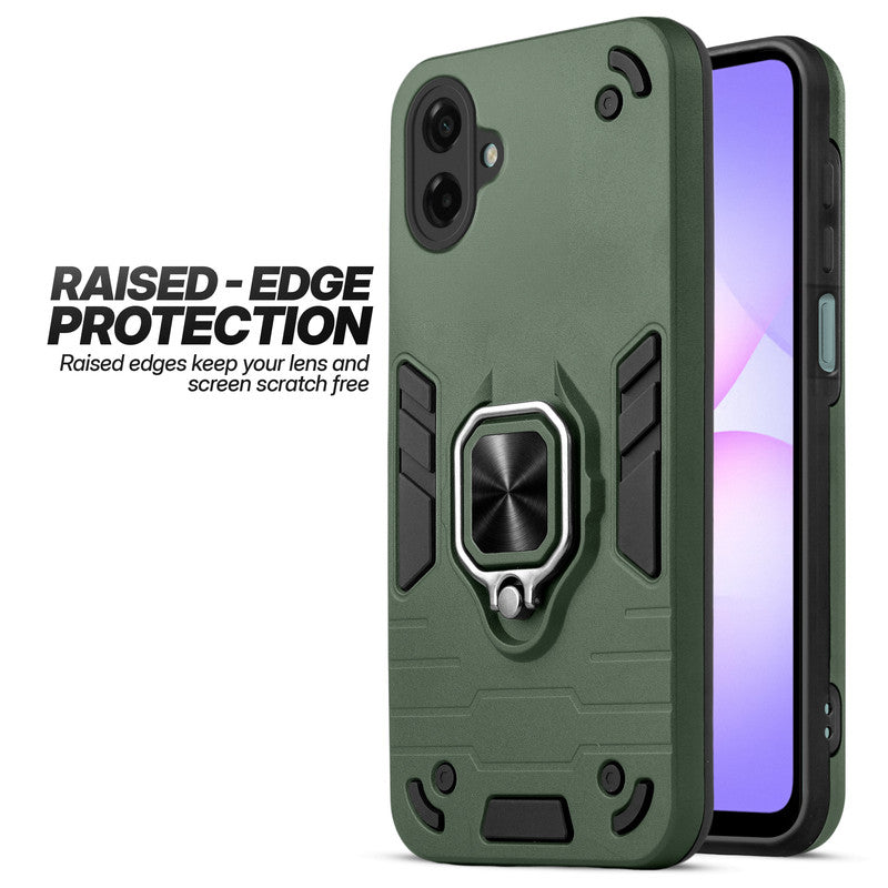 Samsung M17e 5G case showing raised edge protection for camera and screen