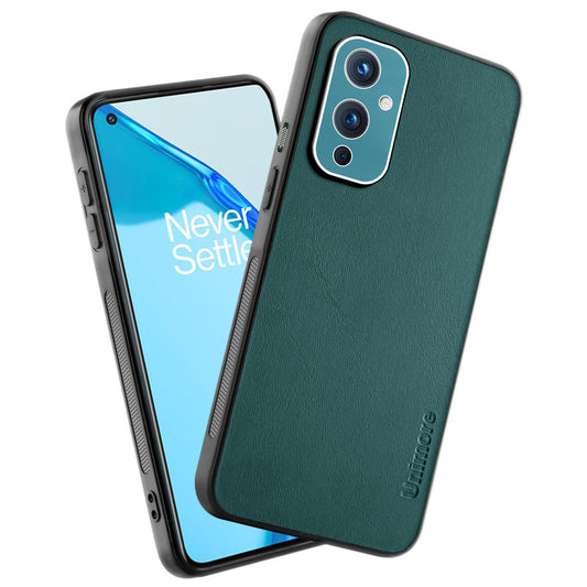 Unimore Leather Hard Case with Shiny Camera Protection For OnePlus 9 5G