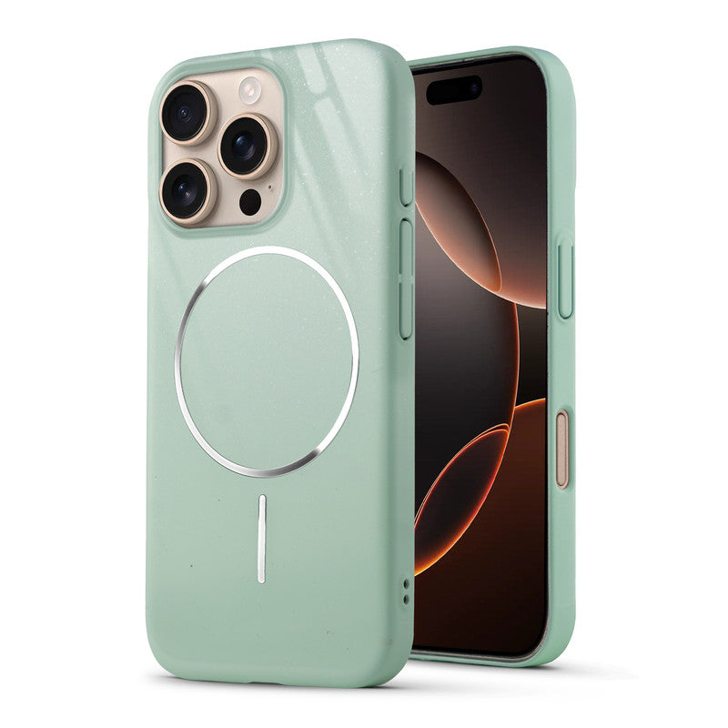 Smooth & Shiny Glossy Hard Back Cover Case For Apple iPhone 16 Pro With Wireless Charging Support Support
