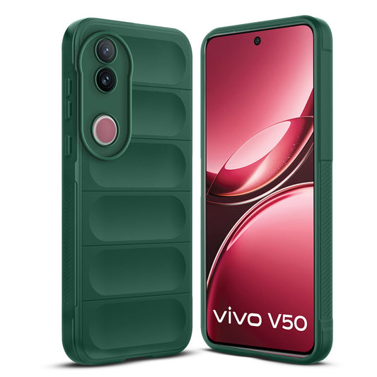 Premium Liquid Silicone Comfort Grip Case for Vivo V50 5G with Soft Touch Matte TPU