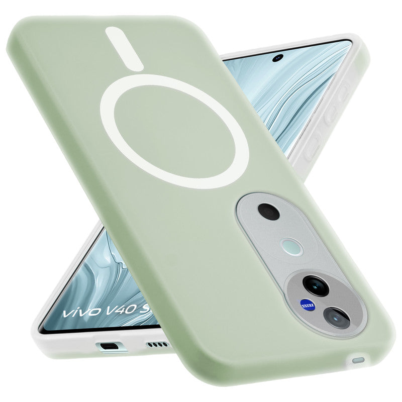 Classic Matte Silicone Back Case for Vivo V40 Pro 5G