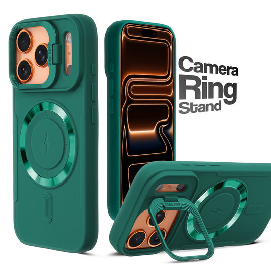 Flex Camera Ring Stand Case For Apple iphone 17 Pro Max