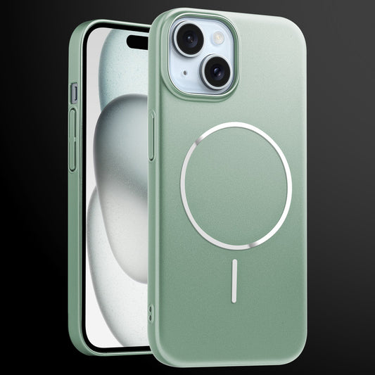 Slim Hard Shell Back Case for Apple iPhone 15 , Shiny Finish with Built in MagSafe Support