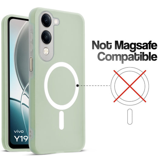 Classic Matte Silicone Back Case for Vivo Y19 5G