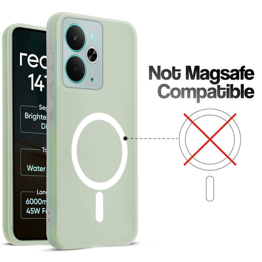 Classic Matte Silicone Back Case for Realme 14T 5G