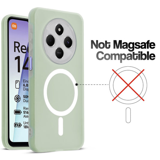 Classic Matte Silicone Back Case for Redmi 14C 5G