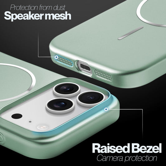Slim Hard Shell Back Case for Apple iPhone 17 Pro , Shiny Finish with Built in MagSafe Support