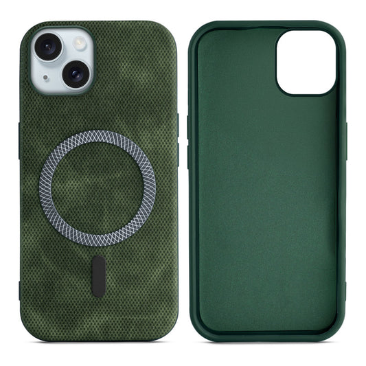 Rugged Vintage Look Back Case For Apple iPhone 14 With Magnetic Charging Compatible with MagSafe