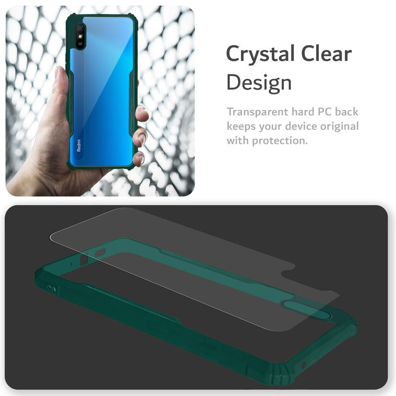 Premium Acrylic Transparent Back Cover for Redmi 9A