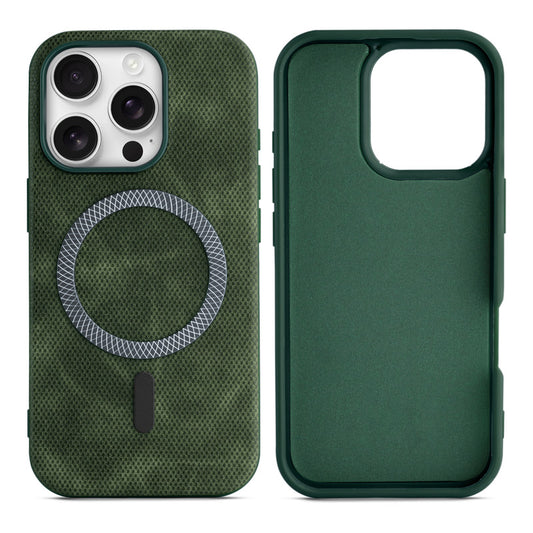 Rugged Vintage Look Back Case For Apple iPhone 16 Pro With Magnetic Charging Compatible with MagSafe