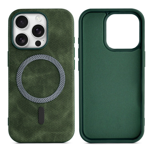 Rugged Vintage Look Back Case For Apple iPhone 15 Pro Max With Magnetic Charging Compatible with MagSafe