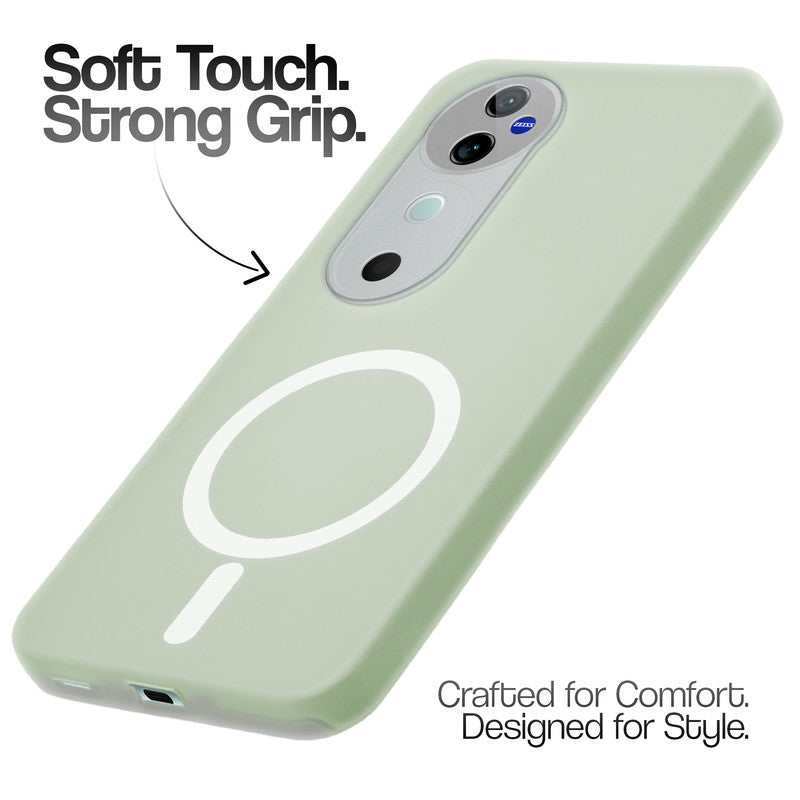 Classic Matte Silicone Back Case for Vivo V40 Pro 5G