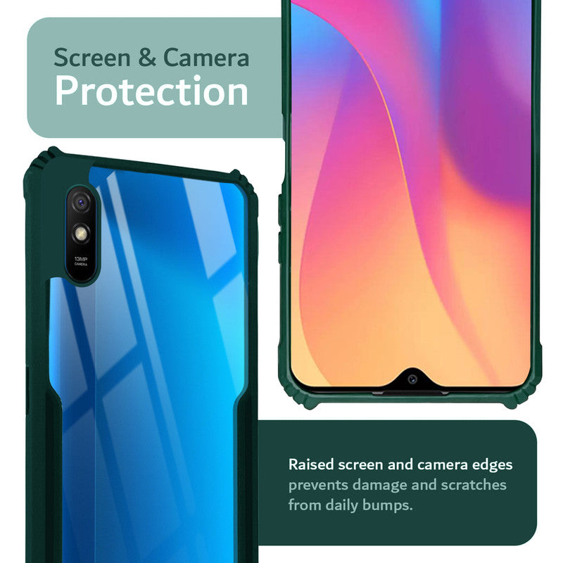 Premium Acrylic Transparent Back Cover for Redmi 9A