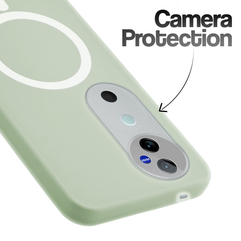 Classic Matte Silicone Back Case for Vivo V40 Pro 5G