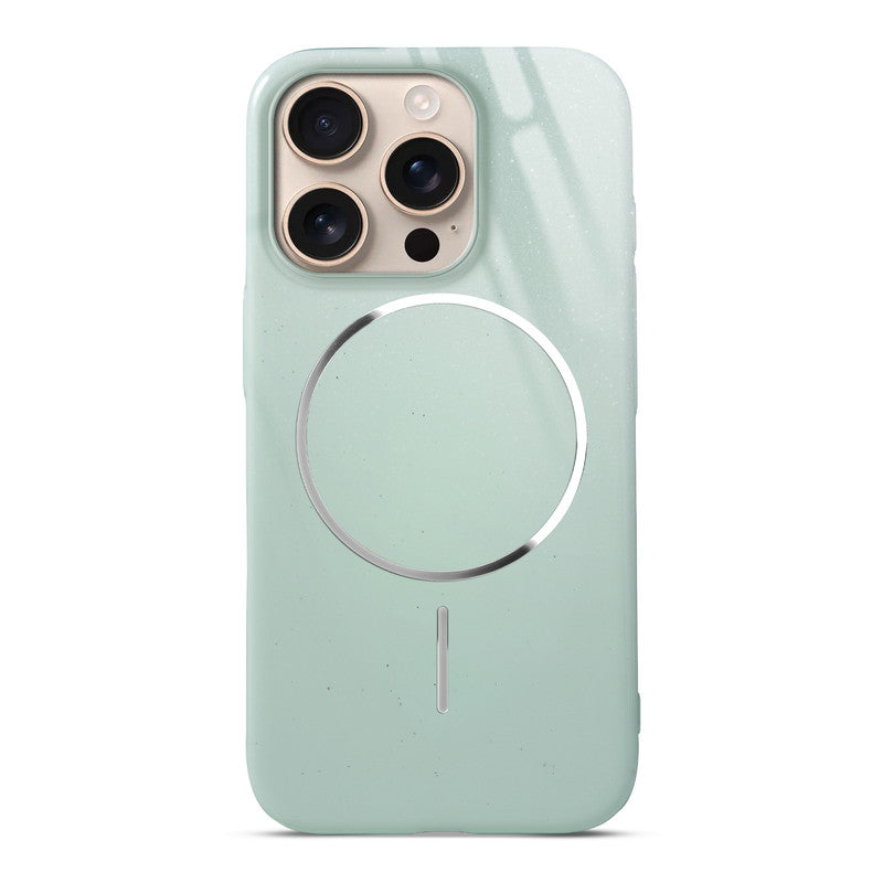 Smooth & Shiny Glossy Hard Back Cover Case For Apple iPhone 16 Pro With Wireless Charging Support Support
