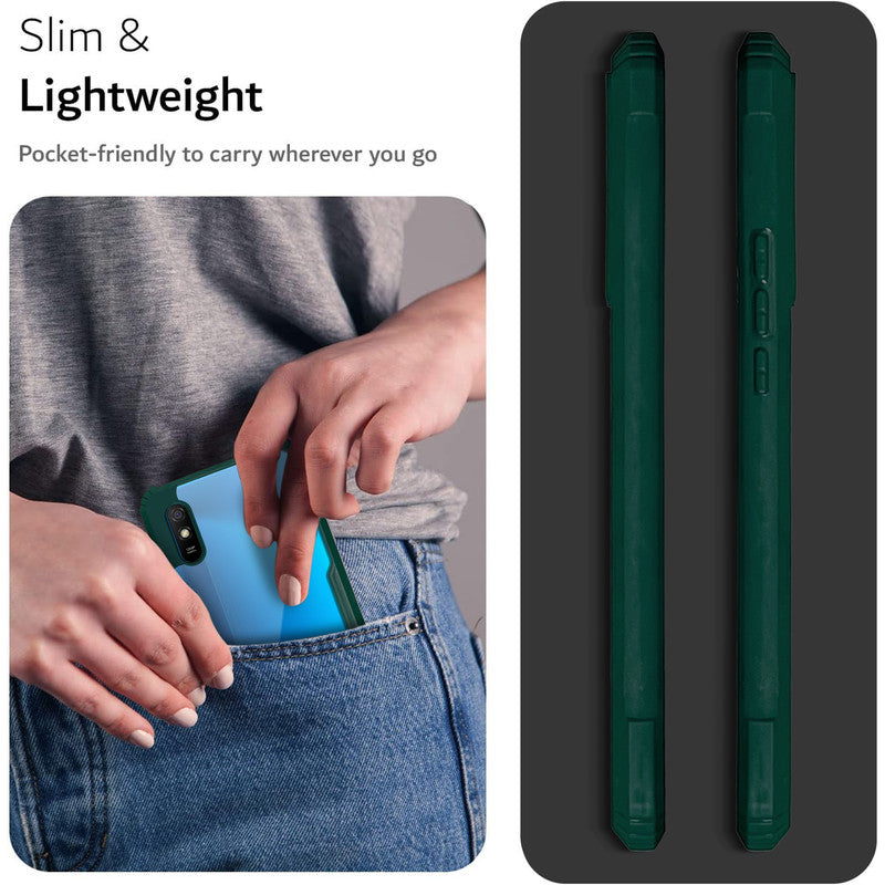 Premium Acrylic Transparent Back Cover for Redmi 9A